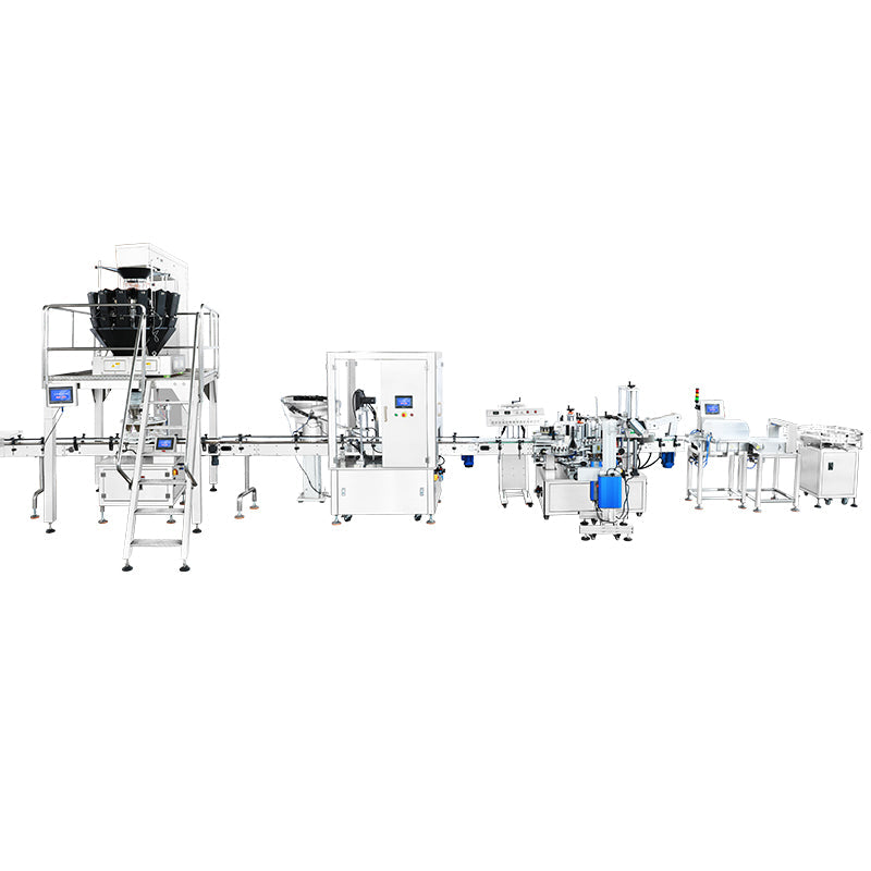 Powder Filling Capping Labeling Line