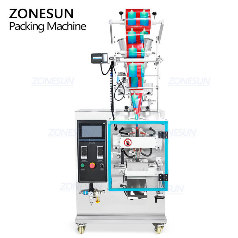 ZONESUN ZS-FS240KQ Automatic VFFS Packer Granule Drink Sachet Weighing Filling Sealing Packing Machine ZONESUNPRO