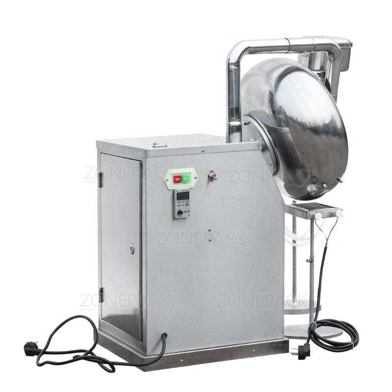 ZONESUN BY-300 Peanut Chocolate Sugar Coating Machine Stainless Steel Candy Coater Machine ZONESUNPRO