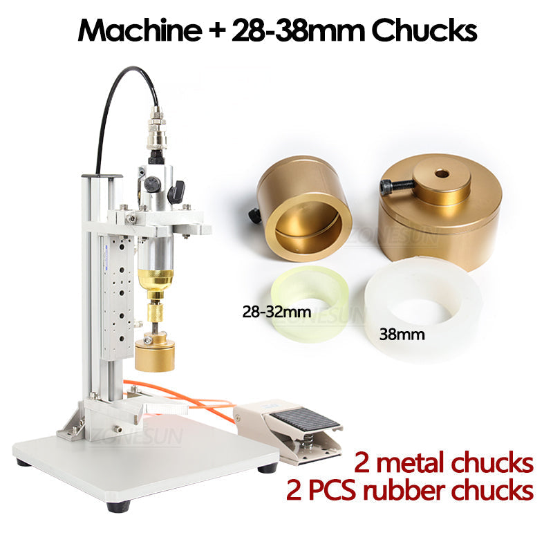 ZONESUN ZS-XGPZ1 Tabletop Pneumatic Capping Machine ZONESUNPRO