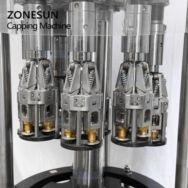 ZONESUN ZS-XG440C Automatic Ropp Aluminum Cap Pilfer Proof Lid Capping Machine ZONESUNPRO