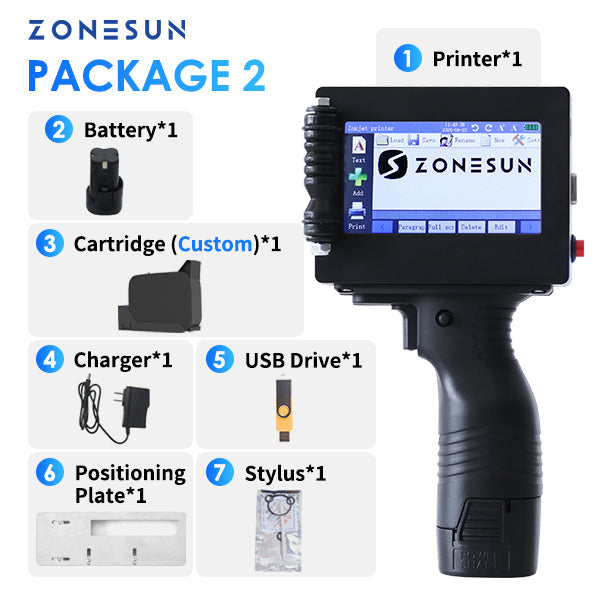 ZONESUN ZS-HIP254 Handheld Multilingual Inkjet Printing Machine ZONESUNPRO