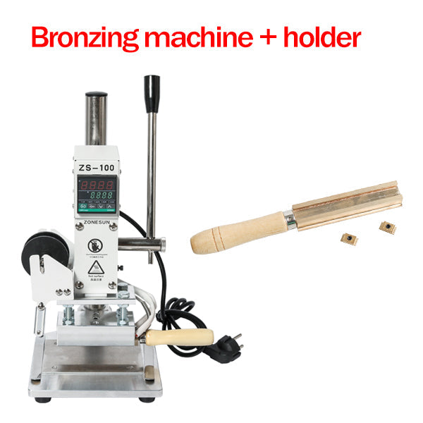 ZONESUN ZS-100A 5x10cm Logotipo personalizado Máquina de estampado en caliente