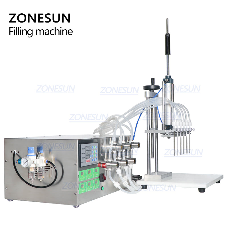 ZONESUN ZS-MP5500D 6 Diving Nozzles Magnetic Pump Liquid Filling Machine ZONESUNPRO