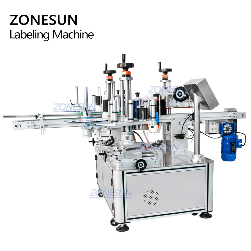 ZONESUN ZS-TB833D Double Heads Flat Corner Labeling Machine ZONESUNPRO
