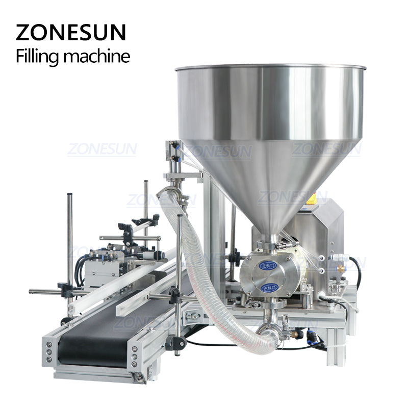 ZONESUN ZS-DTGT900 Tabletop Automatic Rotor Pump Paste Filling Machine ZONESUNPRO