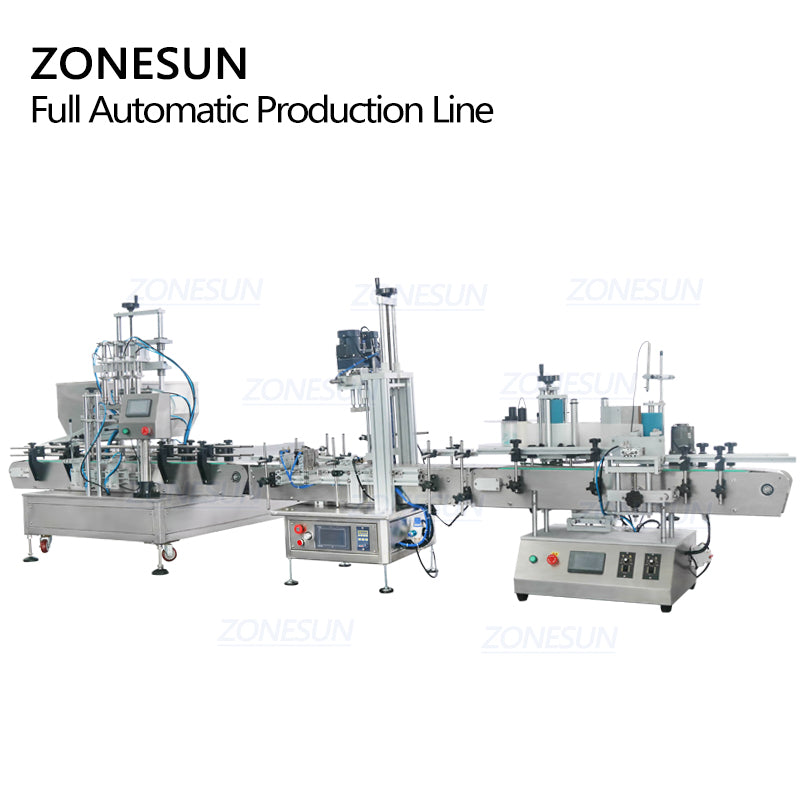 ZONESUN ZS-FAL180C64 Heads Paste Filling Capping And Labeling Machine ZONESUNPRO