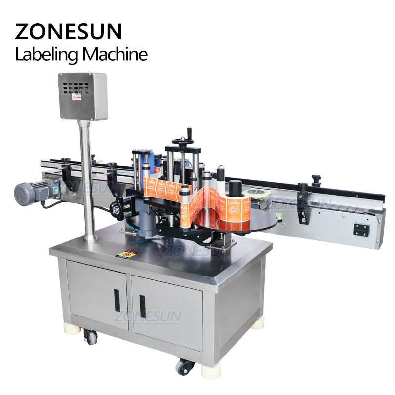 ZONESUN ZS-TB260R Automatic Round Bottles Positioning Labeling Machine ZONESUNPRO