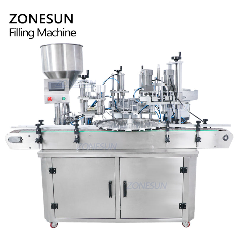 ZONESUN ZS-AFC4 Custom Full Automatic Paste Filling And Capping Machine ZONESUNPRO