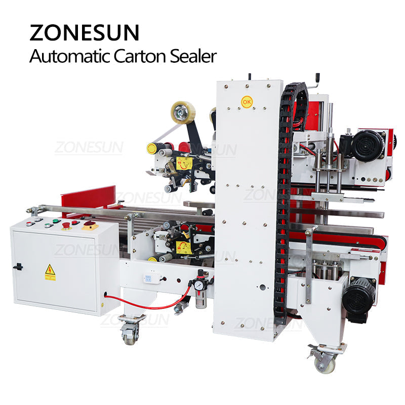 ZONESUN ZS-FK8001 Automatic Four Sides Carton Edge Sealing Machine ZONESUNPRO
