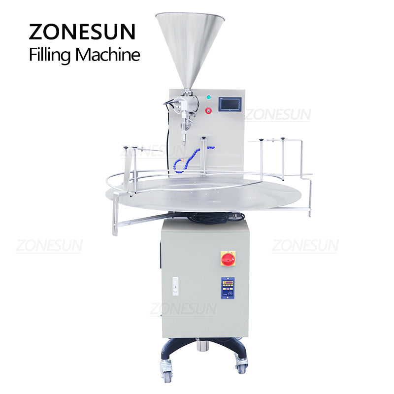 ZONESUN ZS-VTRP1 Servo Motor Rotor Pump Paste Filling Machine with Unscrambler(Best Offer)