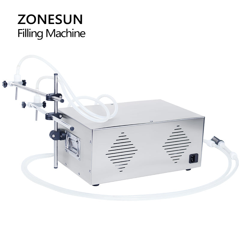 ZONESUN ZS-MPZ2 Semi-automatic 2 Nozzles Magnetic Pump Liquid Filling Machine ZONESUNPRO