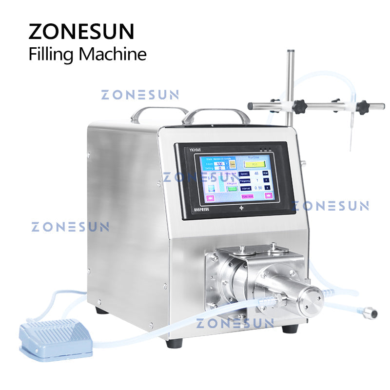 ZONESUN ZS-CPYT1S Single Nozzle Ceramic Pump Liquid Filling Machine ZONESUNPRO