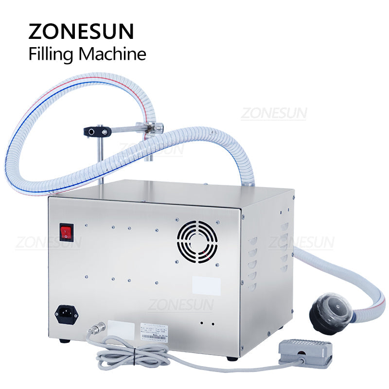 ZONESUN ZS-G25A Semi-automatic High Flow Rate Magnetic Pump Corrosive Liquid Filling Machine