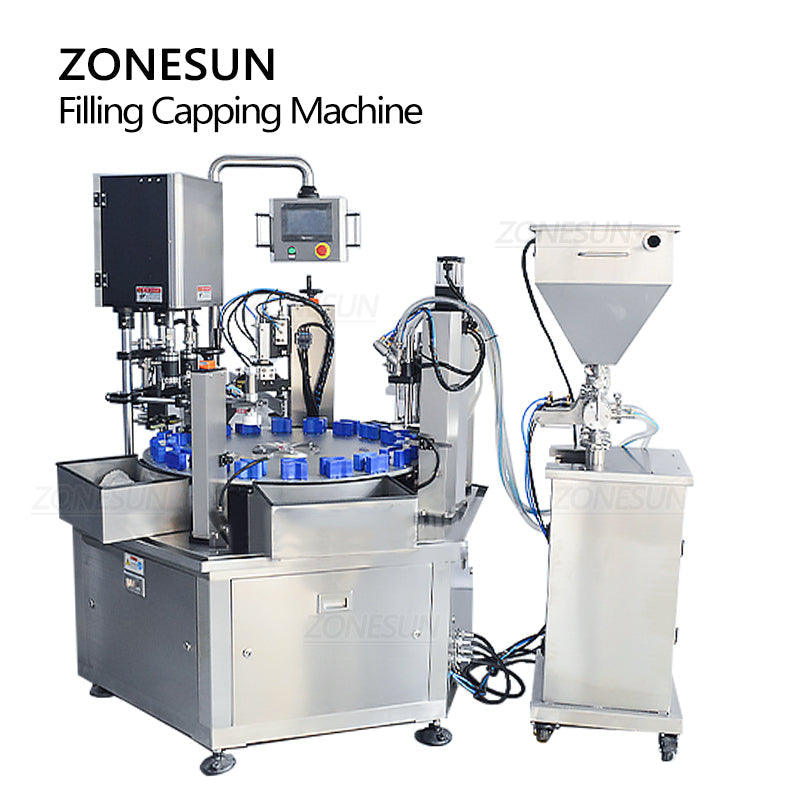 ZONESUN ZS-SRFC Automatic Cream Paste Filling and Capping Machine ZONESUNPRO