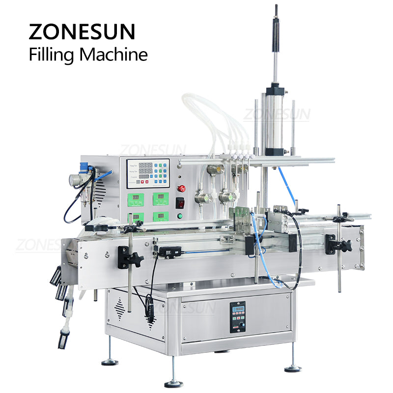 ZONESUN ZS-DTMP4AL Automatic Magnetic Pump Liquid Filling Machine