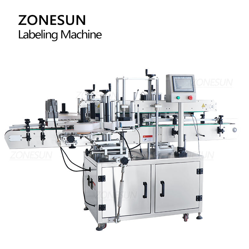 ZONESUN ZS-TB301 Automatic Double Label in Single Side Square Bottle Double Sides Labeling Machine ZONESUNPRO