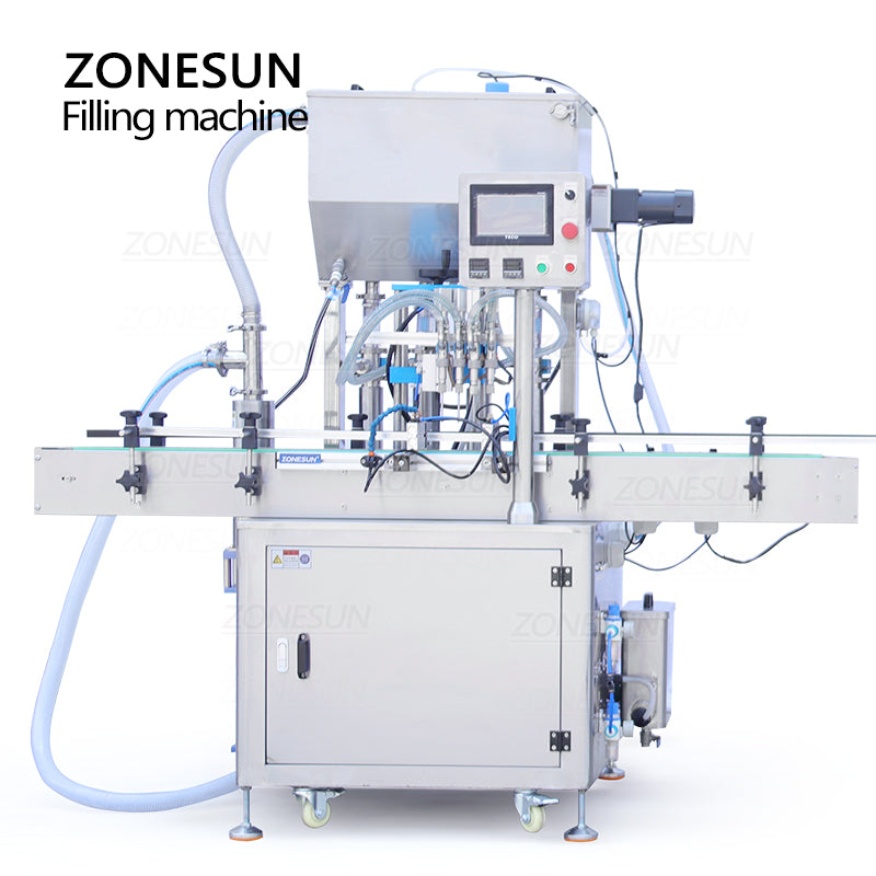 ZONESUN ZS-YTCT4P Automatic Constant Temperature Paste Filling Machine 4 Nozzles Filler 10–1000ml ZONESUNPRO