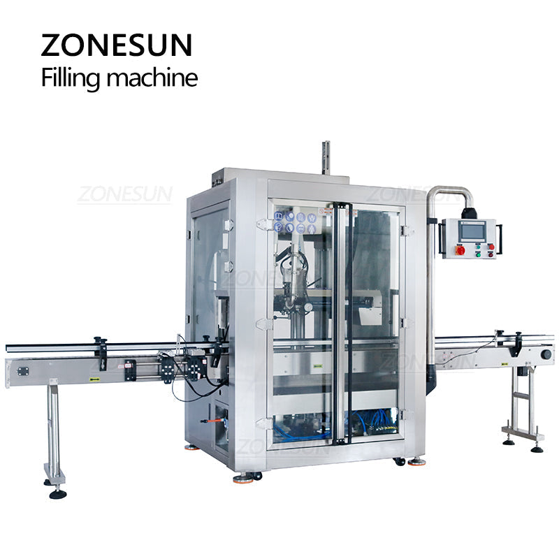 ZONESUN ZS-VTPF2 Automatic Double Tracking Heads Paste Liquid Filling Machine ZONESUNPRO