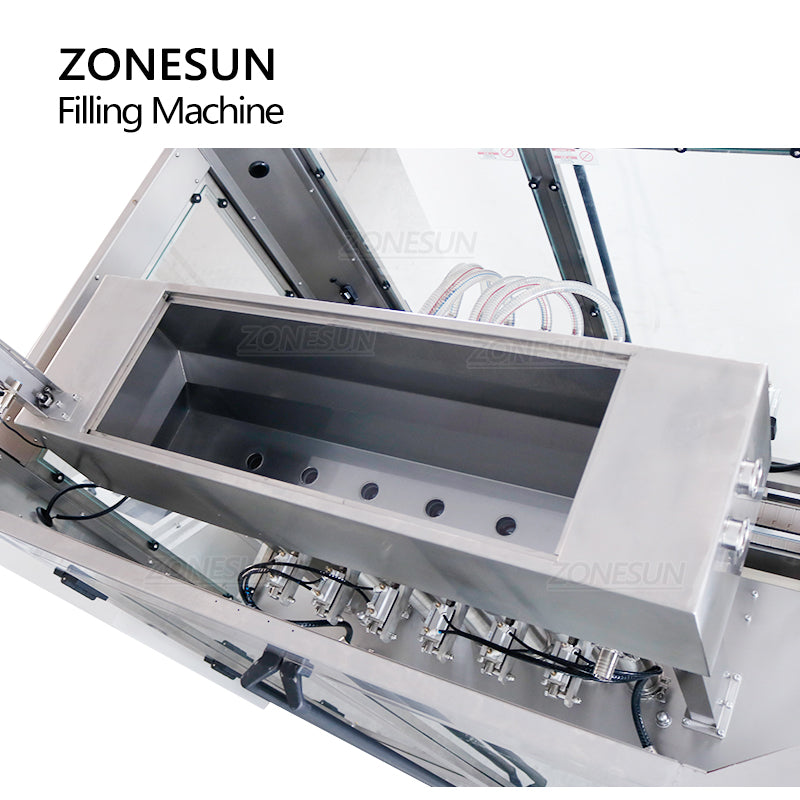 ZONESUN ZS-VTFM1 100-1000ml Automatic 6 Heads Ex-proof Liquid Paste Filling Machine ZONESUNPRO