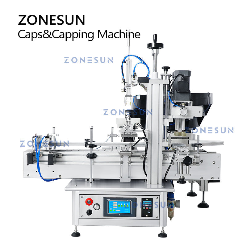 ZONESUN ZS-XG1870R Automatic Dropper Bottle Capping Machine with Vibratory Cap Feeder ZONESUNPRO