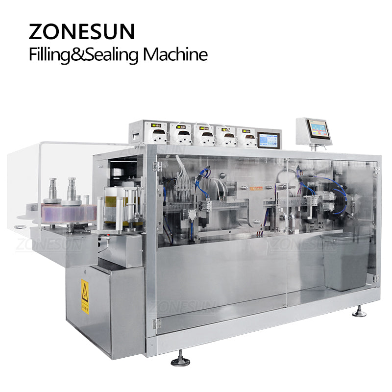 ZONESUN ZS-FS120 Monodose Strips Tube Peristaltic Pump Liquid Filling And Sealing Machine ZONESUNPRO