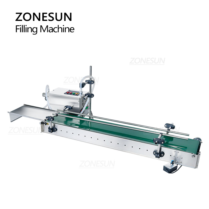 ZONESUN ZS-MPYT600 Automatic Magnetic Pump Liquid Filling Machine With Conveyor ZONESUNPRO
