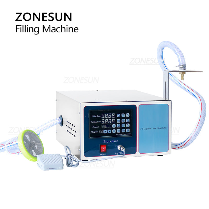 ZONESUN ZS-GFK17C Semi-automatic Diaphragm Pump Liquid Filling Machine ZONESUNPRO