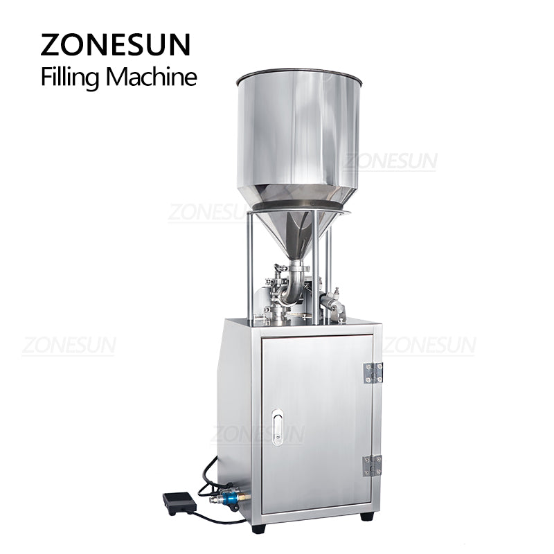 ZONESUN ZS-YTCP12V Pneumatic Syringe Ceramic Plunger Pump Liquid Paste Filling Machine ZONESUNPRO