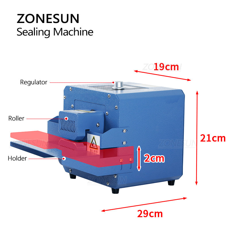 ZONESUN ZS-GLF1 Portable Composite Bag Roller Sealing Machine ZONESUNPRO