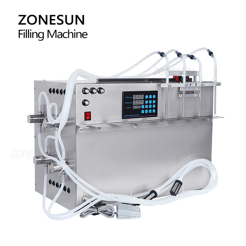 ZONESUN ZS-MPSP4 4 Nozzles Spout Pouch Liquid Filling Machine ZONESUNPRO