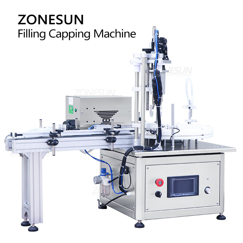 ZONESUN ZS-AFC1Z Automatic Peristaltic pump Liquid Filling And Capping Machine ZONESUNPRO