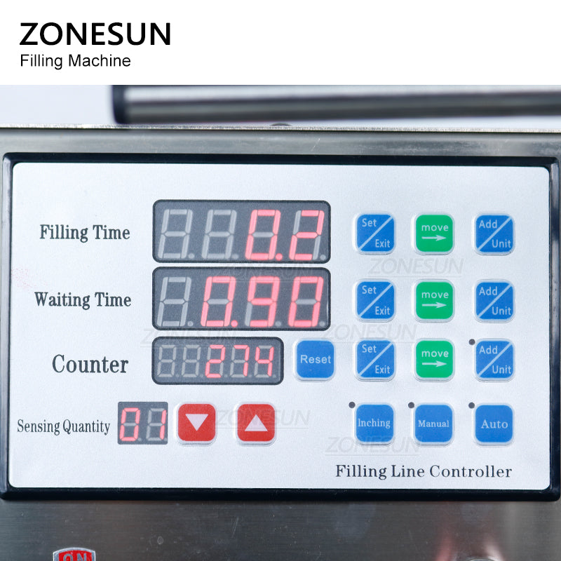 ZONESUN ZS-DTPP-2 Automatic 2 Heads Peristaltic Pump Liquid Filling Machine ZONESUNPRO