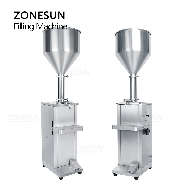ZONESUN ZS-GT1V Fully Pneumatic Paste & Liquid Filling Machine | 5–1000ml | Gel Detergent Alcohol ZONESUNPRO