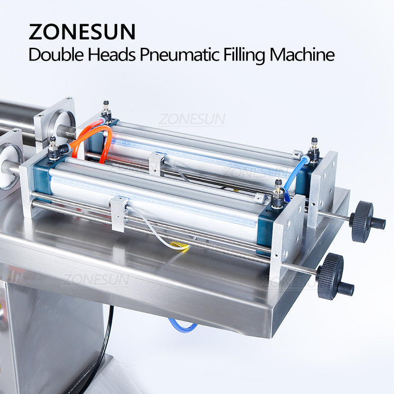 ZONESUN ZS-YTFS2 Pneumatic Standing 2 Nozzles Liquid Filling Machine ZONESUNPRO