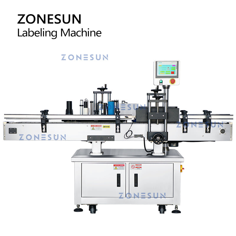 ZONESUN ZS-TB200R Automatic Wrap-around Round Bottle Labeling Machine ZONESUNPRO