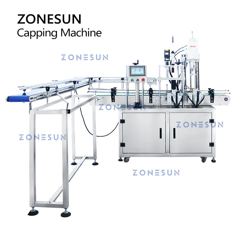 ZONESUN ZS-XGC2 Automatic Double Deck Bottle Capping Machine ZONESUNPRO