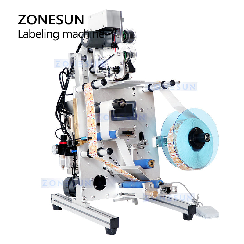 ZONESUN ZS-TB130 Single Double Side Round Bottle Labeling Machine ZONESUNPRO