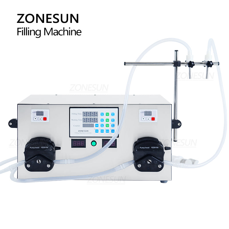 ZONESUN ZS-YTPP2 2 Nozzles Peristaltic Pump Liquid Filling Machine ZONESUNPRO