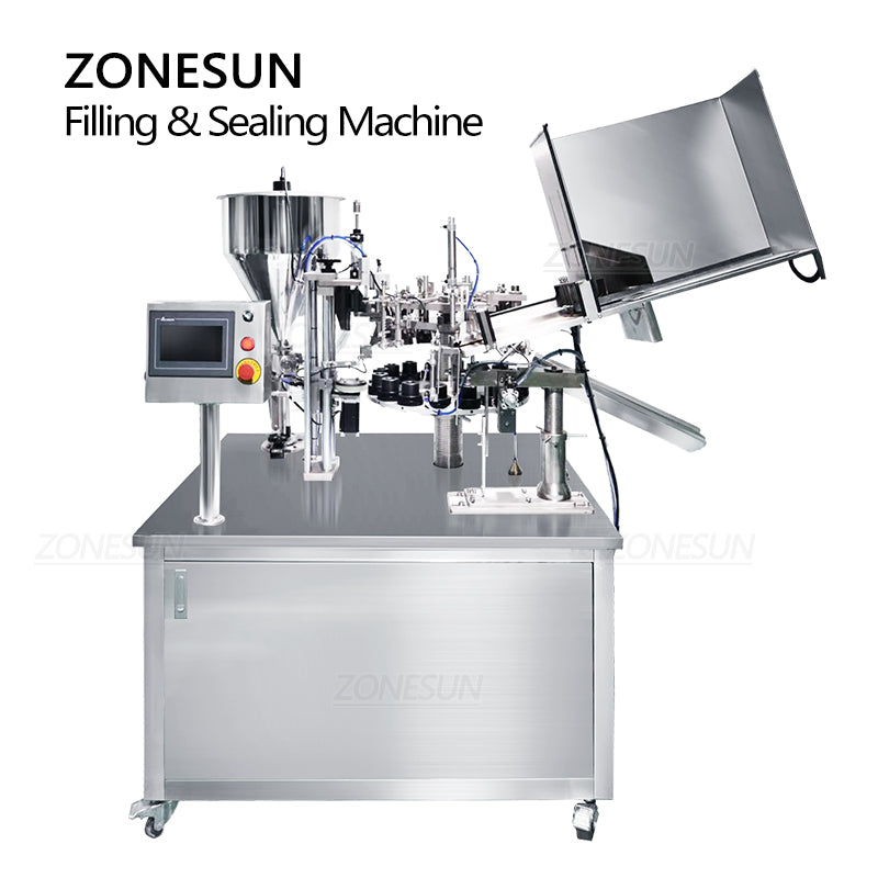 ZONESUN ZS-FS03 Automatic Paste Filling and Aluminum Tube Sealing Machine ZONESUNPRO