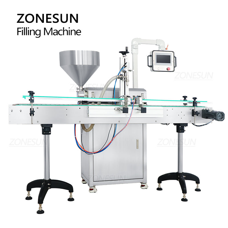 ZONESUN ZS-VTRP1A 50-1500ml Servo Motor Rotor Pump Paste/Viscous Liquid Filling Machine ZONESUNPRO