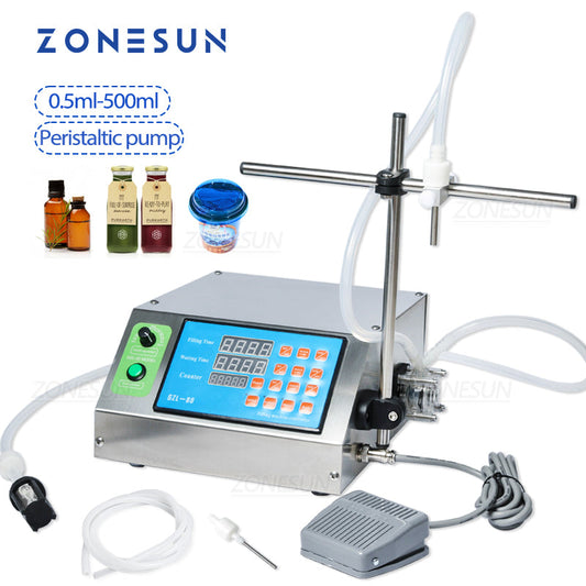 ZONESUN ZS-YTPP1 Single Nozzle Peristaltic Pump Liquid Filling Machine