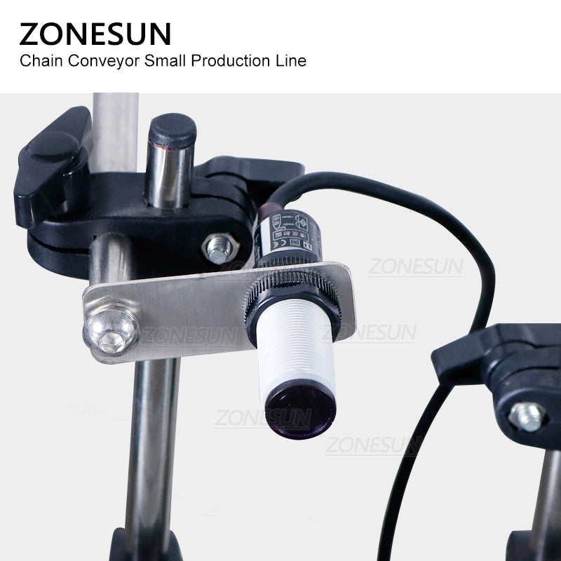 ZONESUN Small Automatic Pneumatic Filling Capping And Flat Labeling Machine With Bottle Unscrambler ZONESUNPRO