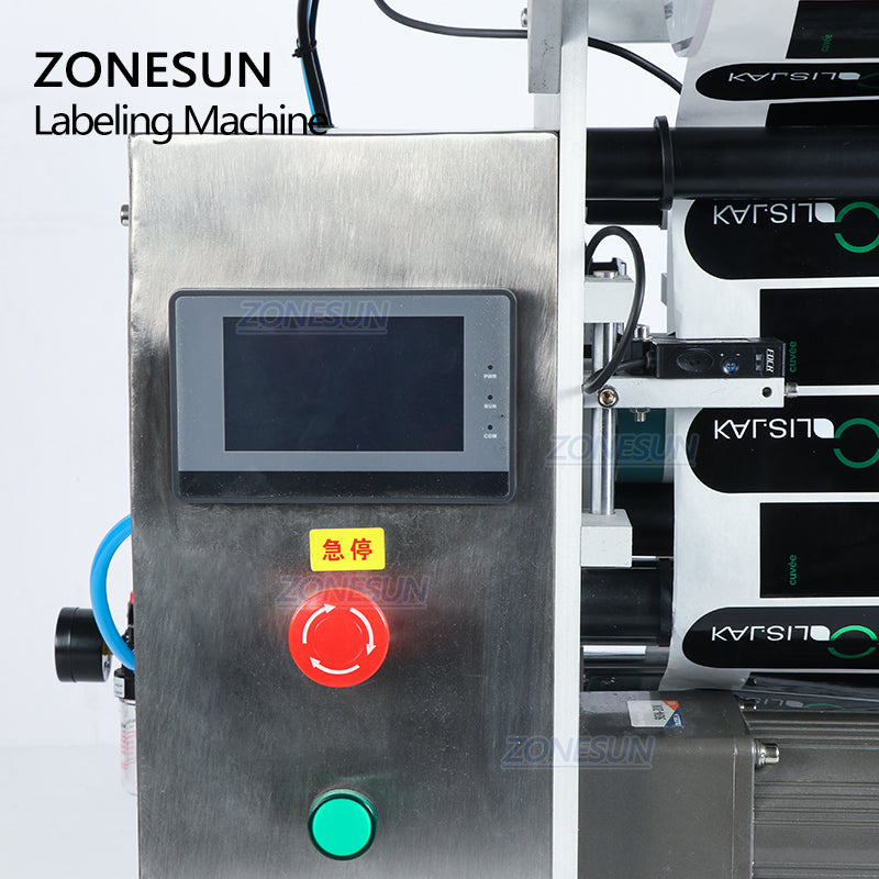 ZONESUN ZS-TB100SW Semi Automatic Round Bottle Labeling Machine ZONESUNPRO
