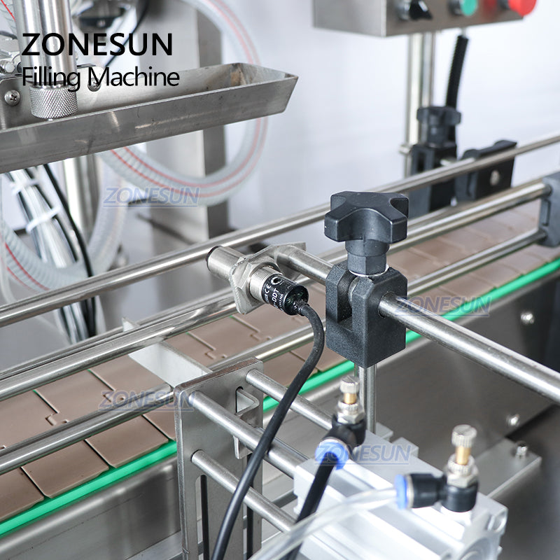 ZONESUN ZS-YT6T-6P Pneumatic Paste/Viscous Liquid Piston Pump Filling Machine ZONESUNPRO