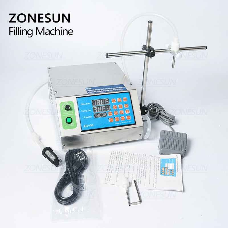 ZONESUN ZS-YTGP1 Semi-automatic Gear Pump Liquid Filling Machine ZONESUNPRO
