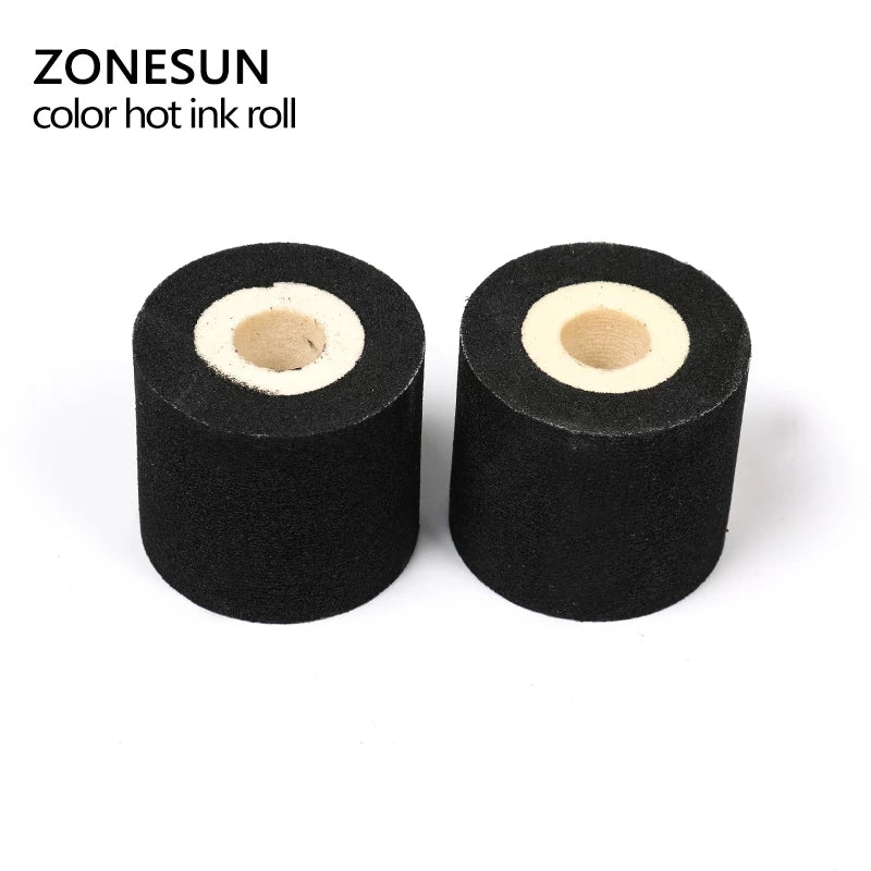 ZONESUN Black Hot Printing Ink Roll for MY-380F Date Coding Machine ZONESUNPRO