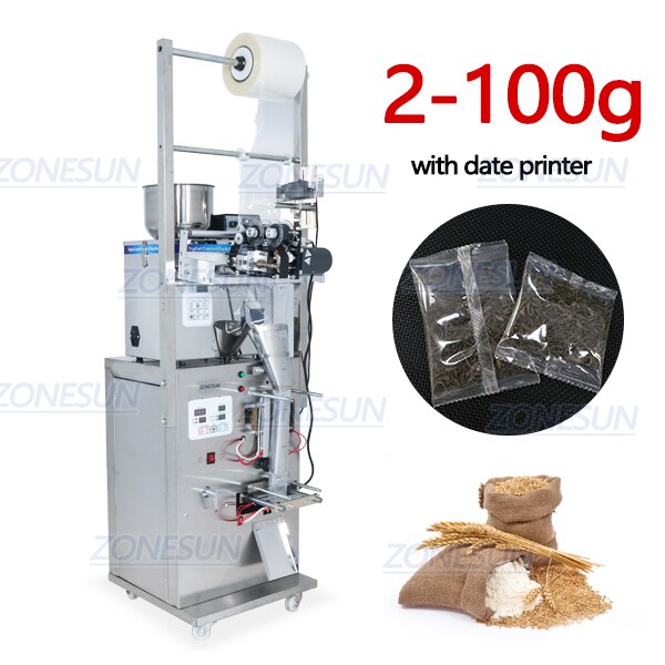 ZONESUN ZS-GZ5200 Powder Weighting Filling Sealing Machine With Date Printer ZONESUNPRO