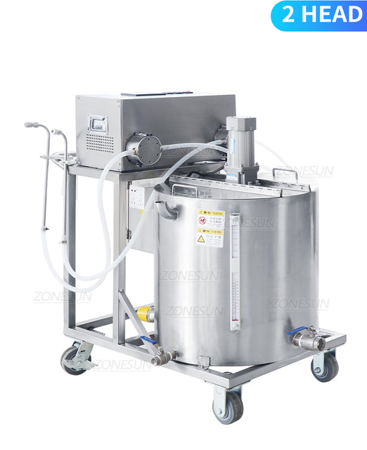 ZONESUN ZS-GTCD Semi Automatic Gear Pump Wax Liquid Filling Melting and Mixing Machine ZONESUNPRO