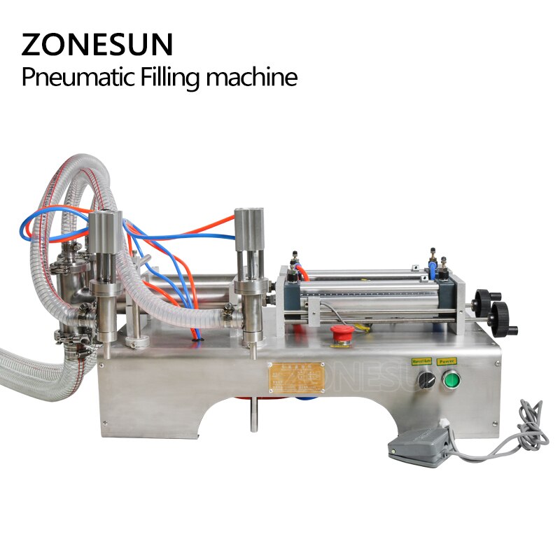 ZONESUN Pneumatic ZS-YT2 Nozzles Liquid Filling Machine ZONESUNPRO